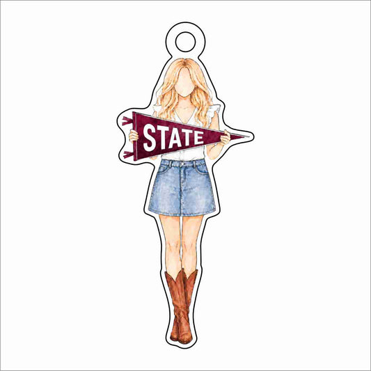 GTW-165 State Blonde Ornament | 0.25Acrylic Ornament