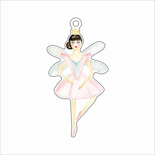 GTW-171 Ballerina with Crown Ornament | 0.25Acrylic Ornament