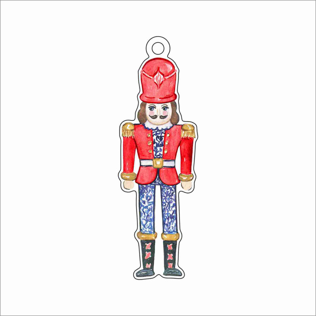 GTW-172 Red Blue Nutcracker Ornament | 0.25Acrylic Ornament