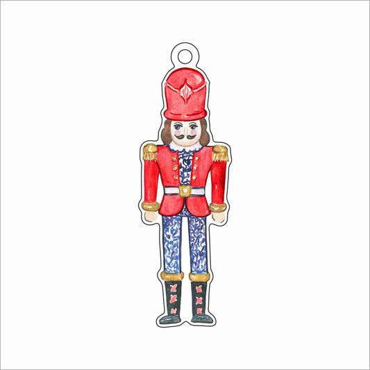 GTW-172 Red Blue Nutcracker Ornament | 0.25Acrylic Ornament