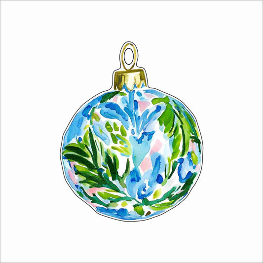 GTW-176 Blue Green Holly Ornament | 0.25Acrylic Ornament