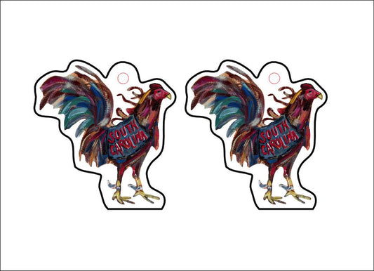 CMS-536-C10 Gamecocks Earring  | 0.125Acrylic Earrings | Set of 10