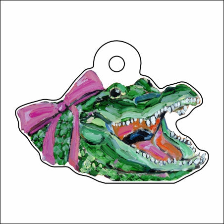 CMS-688-C10 Gator Girl Earring  | 0.125Acrylic Earrings | Set of 10