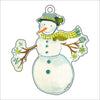 Gingham Snowman Ornament | 0.25in. Acrylic