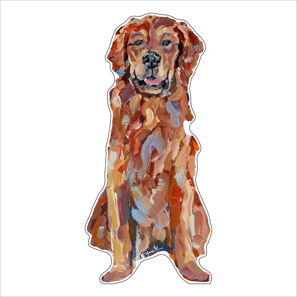 Golden Retriever Red | 0.75in. Acrylic Shelfie | Case of 25