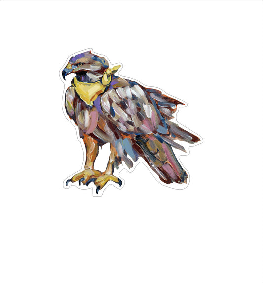 CMS-607-C10 Golden Eagle Sticker  | Removable Sticker | Set of 10