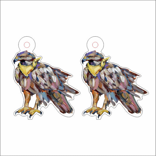 CMS-690-C10 Golden Eagle Earring  | 0.125Acrylic Earrings | Set of 10