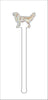 CMS-555-C4 Golden Retriever Light Drink Stirrer Set | 0.125Acrylic Stirrer | Set of 4