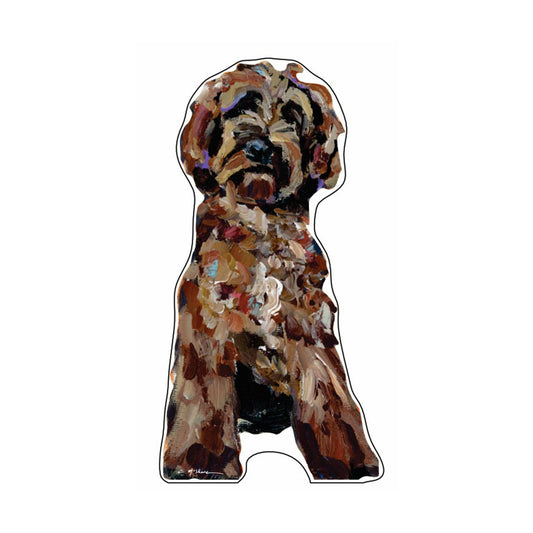 Goldendoodle Red | 0.75in. Acrylic Shelfie | Case of 25