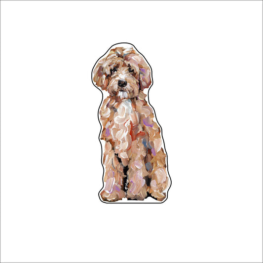 CMS-1029-C10 Goldendoodle Classic Magnet | 0.125Acrylic Magnet | Case of 10