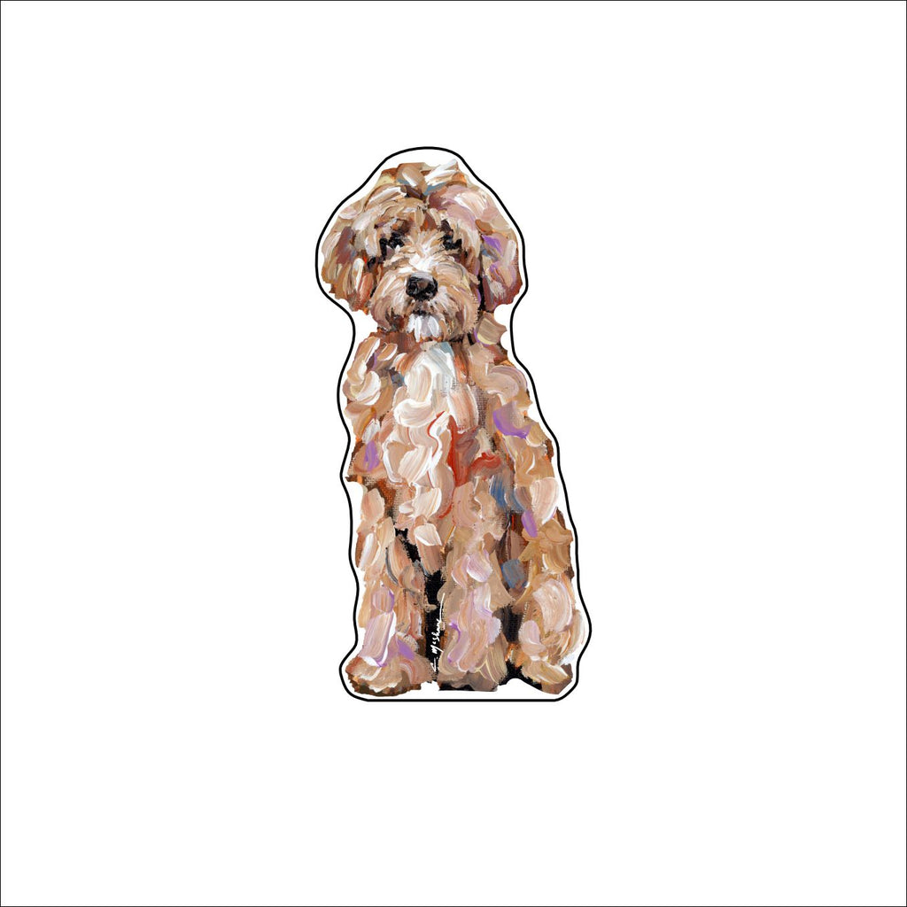 CMS-594-C10 Goldendoodle Classic Button | 0.125Acrylic Button | Set of 10