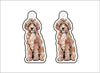 CMS-541-C10 Goldendoodle Classic Earring  | 0.125Acrylic Earrings | Set of 10