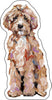 CMS-576 Goldendoodle Classic Sticker | Removeable Sticker | Set of 10