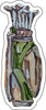 CMS-578 Golf Clubs Sticker | Removeable Sticker | Set of 10