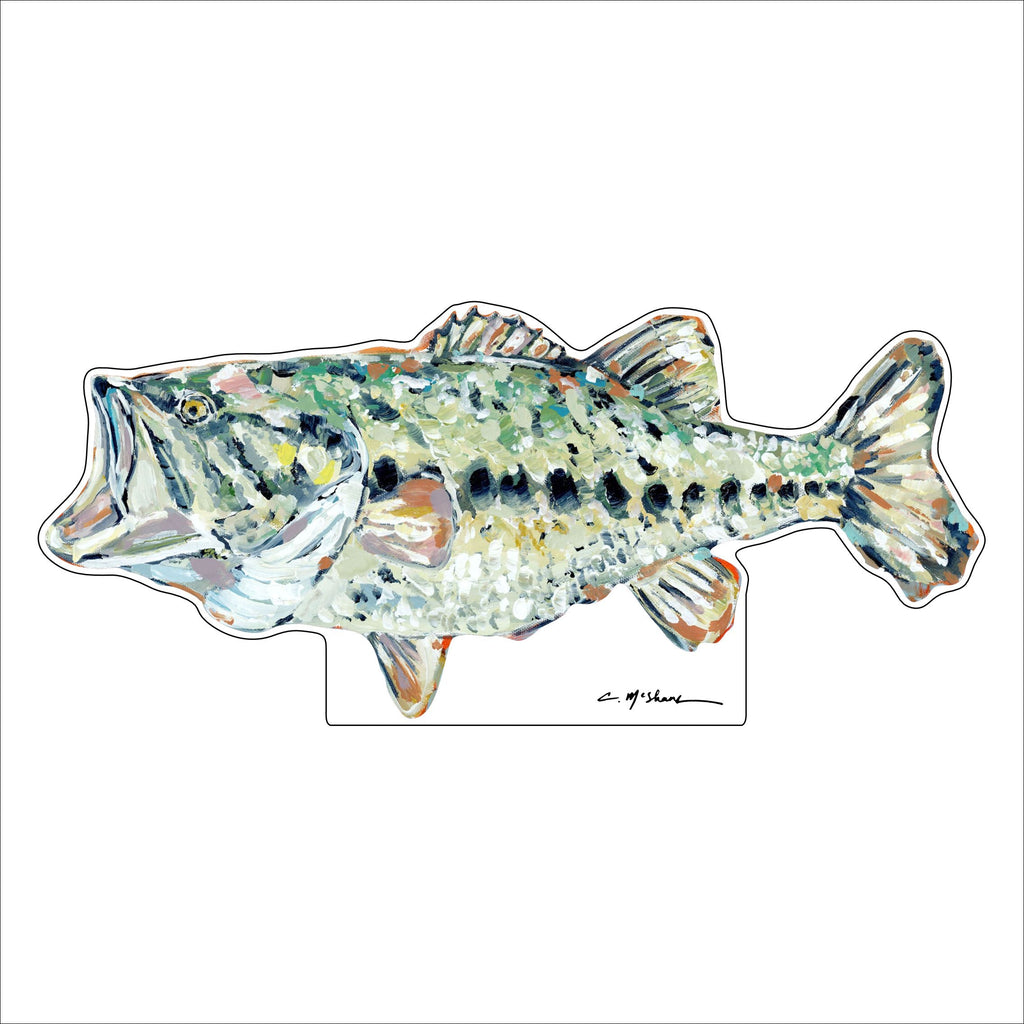 Gone Fishing Bass | 0.75in. Acrylic Shelfie | Case of 25