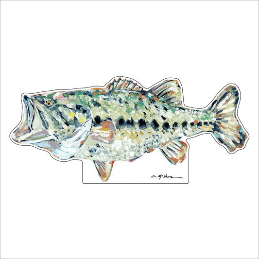 Gone Fishing Bass | 0.75in. Acrylic Shelfie | Case of 25