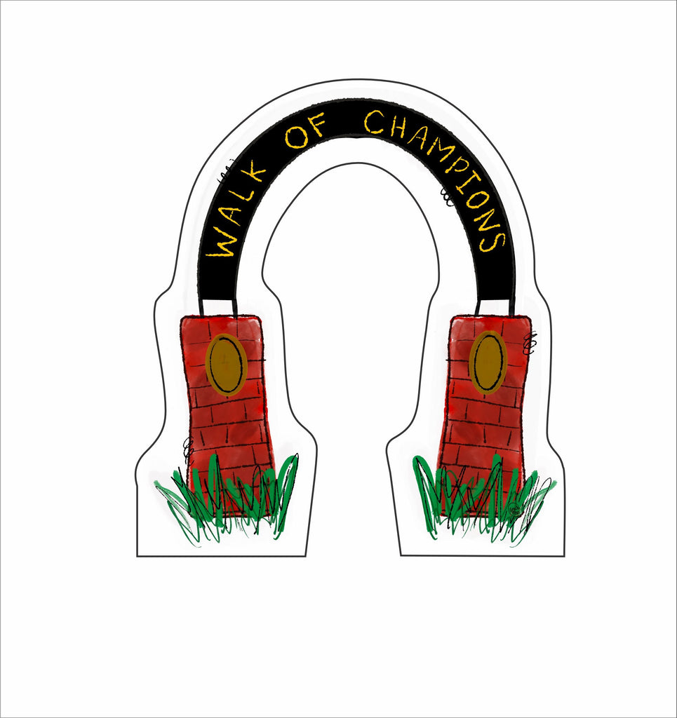HAT-001 Walk of Champions Doodle | 0.75Acrylic Contour |