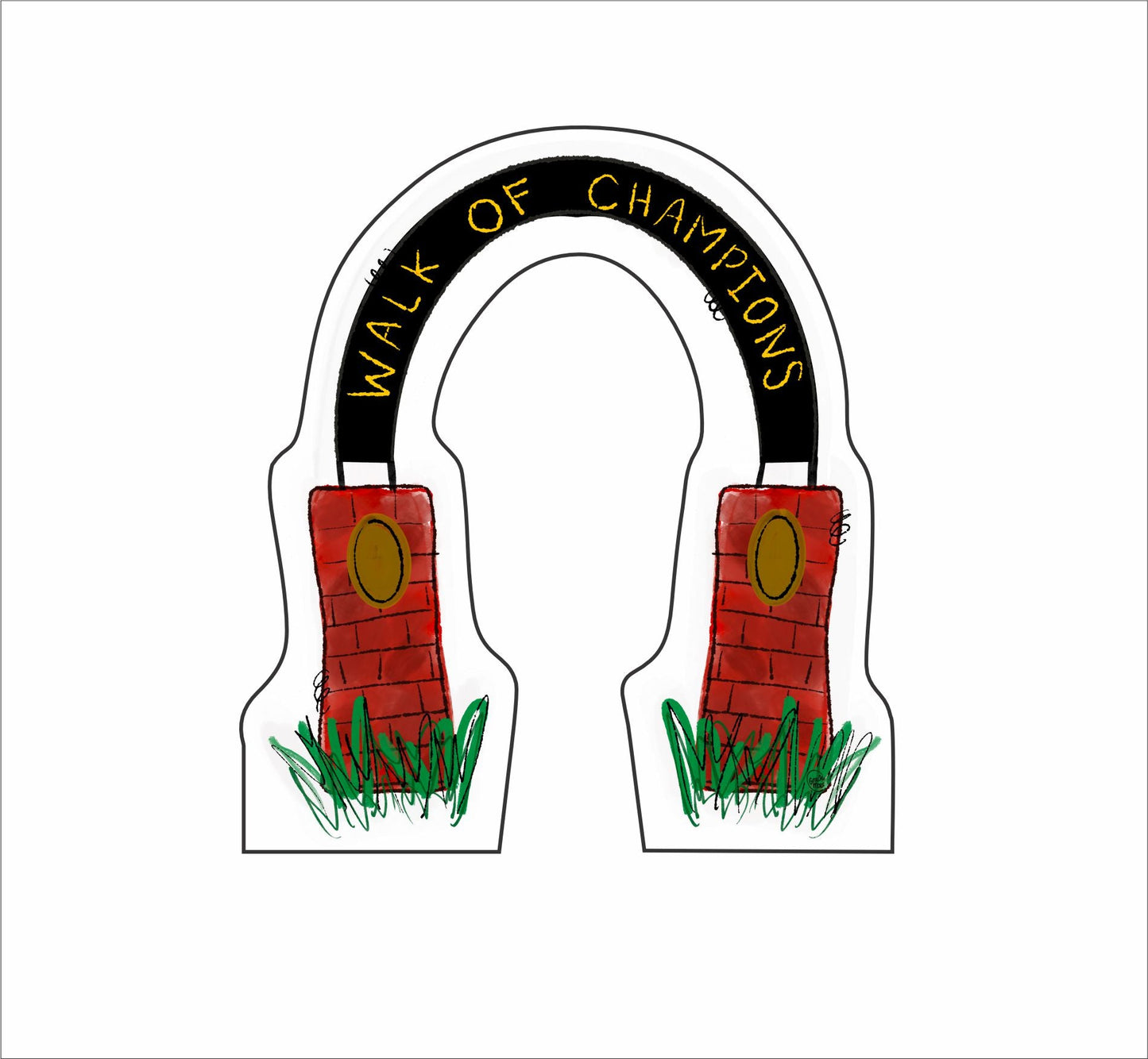HAT-002 Walk of Champions Doodle Mini | 0.50Acrylic Mini |