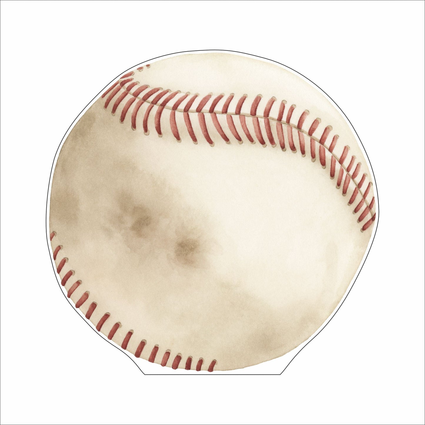 HKA-009 Baseball Mini | 0.50in. Acrylic Contour |