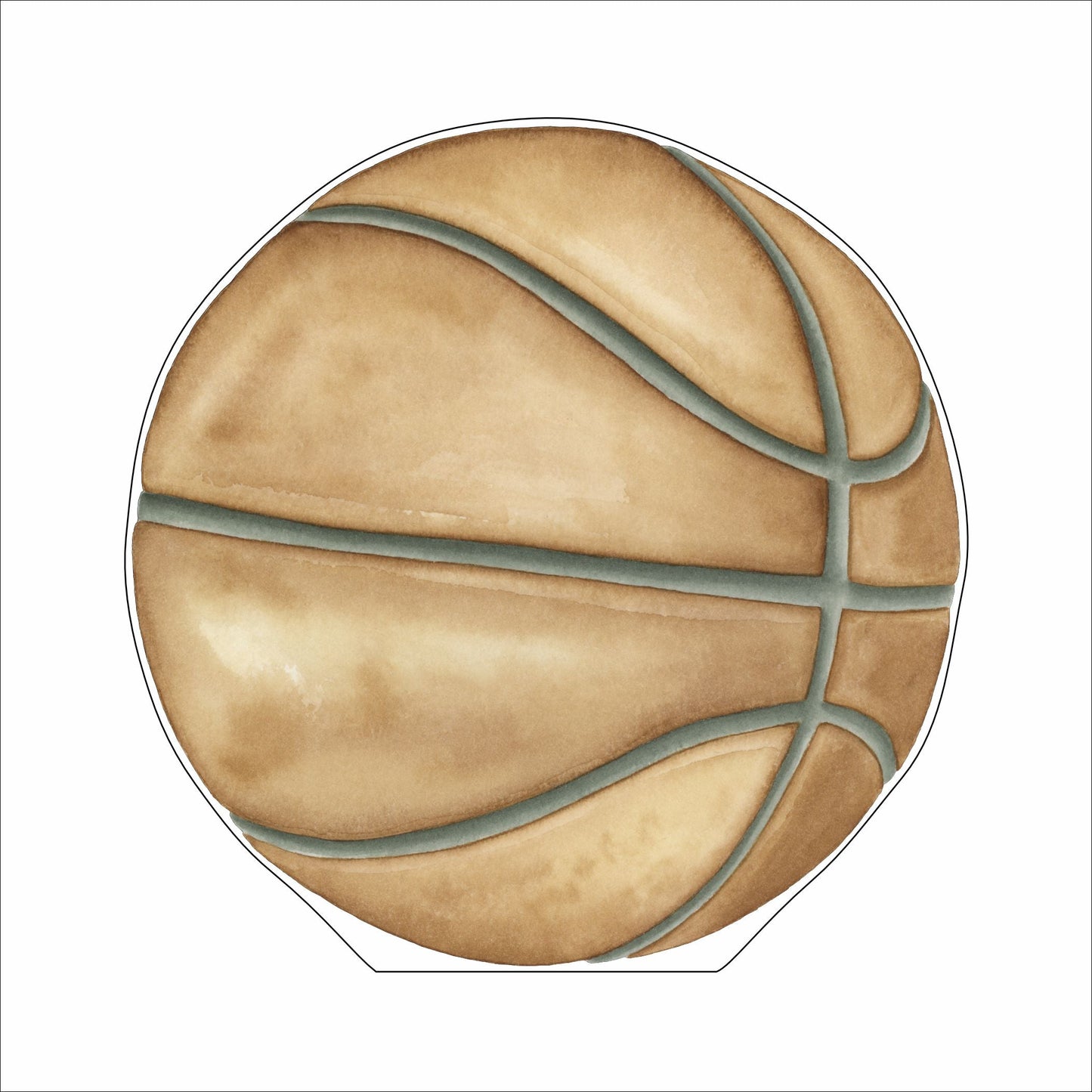 HKA-010 Basketball Mini | 0.50in. Acrylic Contour |