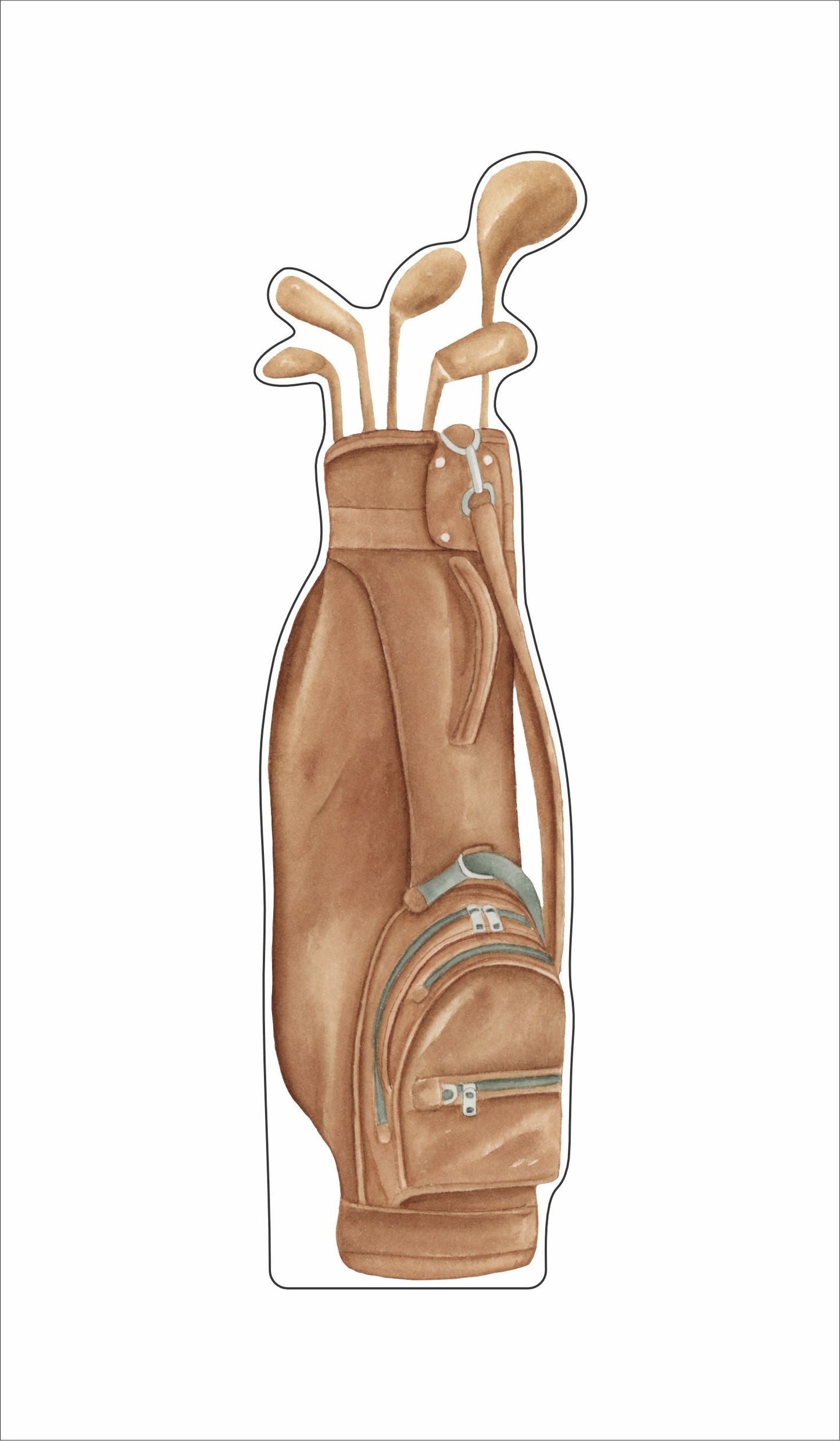 HKA-012 Golf Bag Mini | 0.50in. Acrylic Contour |