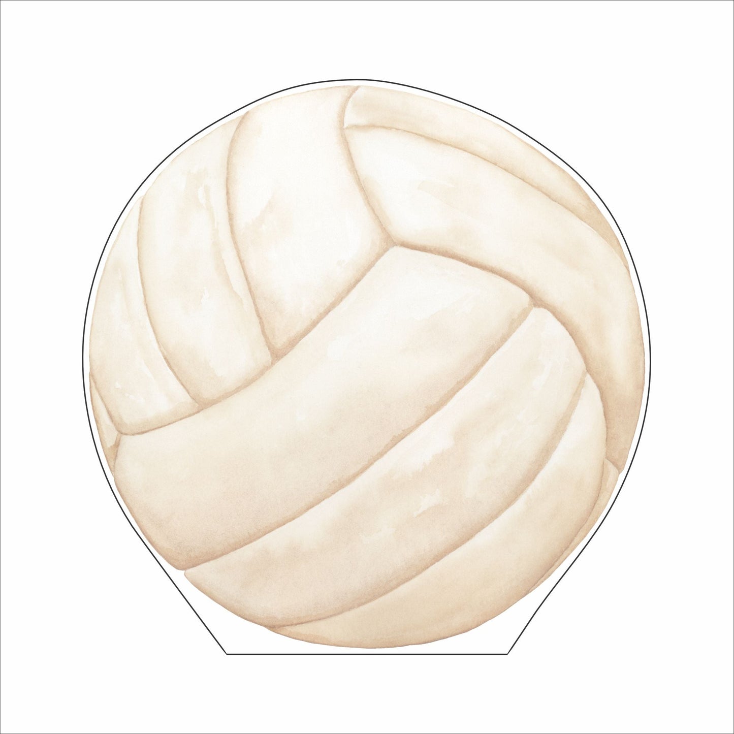 HKA-021 Volleyball Large | 0.75in. Acrylic Contour |