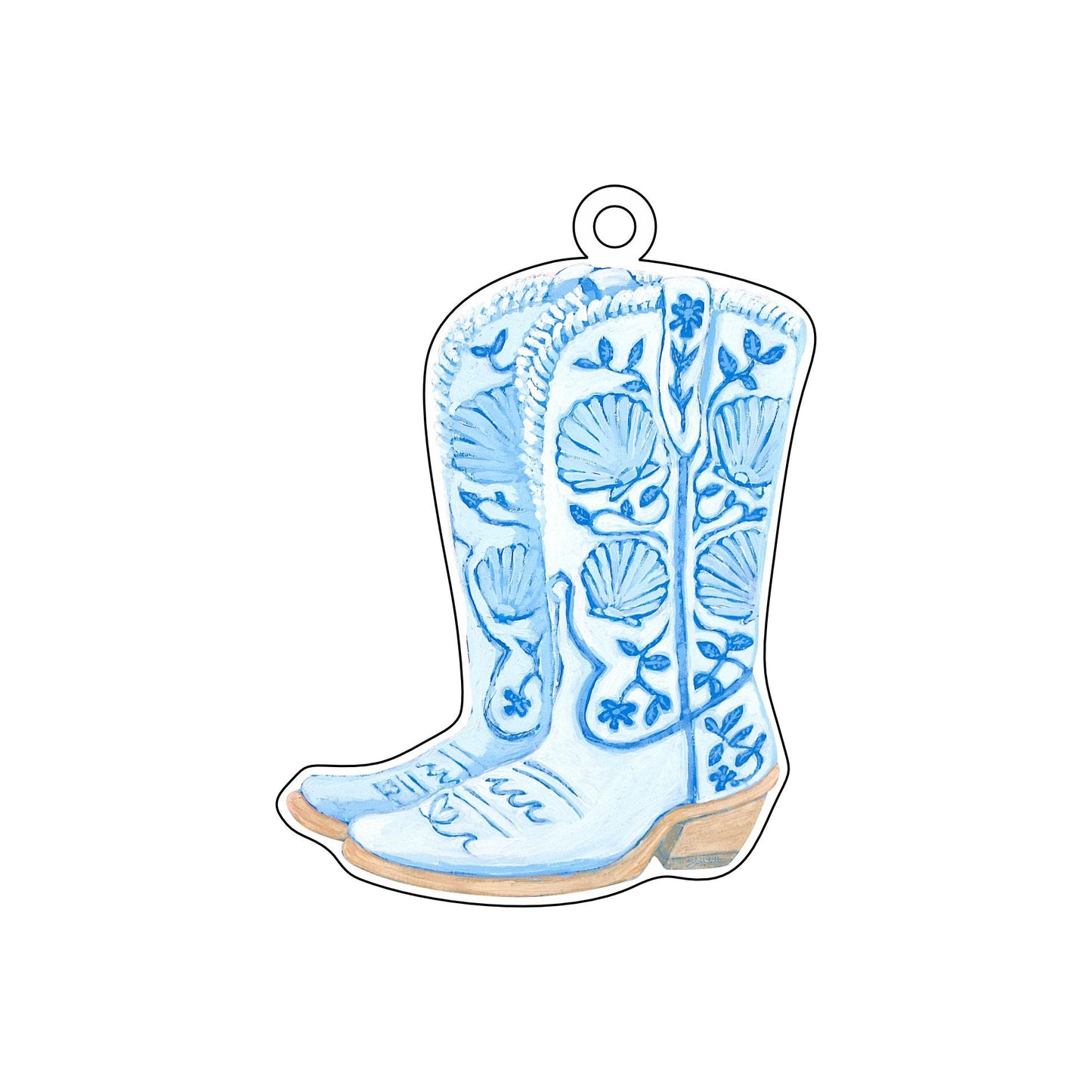 HNF-003 Coastal Cowgirl Ornament | 0.25Acrylic Ornament |