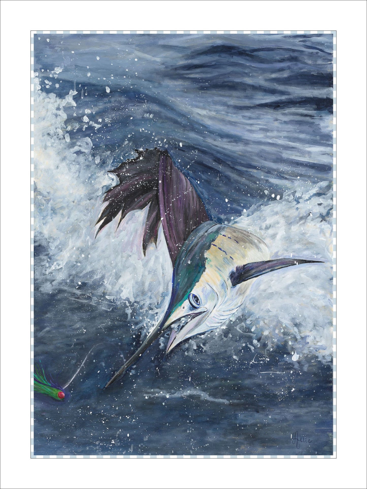 Sailfish | 0.75in. Acrylic Cutout 5x7 | Single