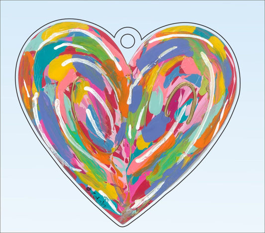 ECA-004 Heart Ornament | 0.25Acrylic Ornament |