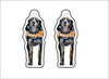 CMS-531-C10 Hound Earring  | 0.125Acrylic Earrings | Set of 10