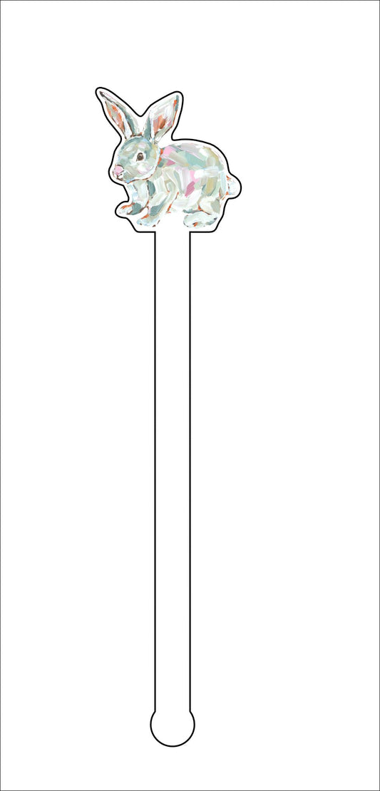CMS-560-C4 Hunny Bunny Drink Stirrer Set| 0.125Acrylic Stirrer | Set of 4
