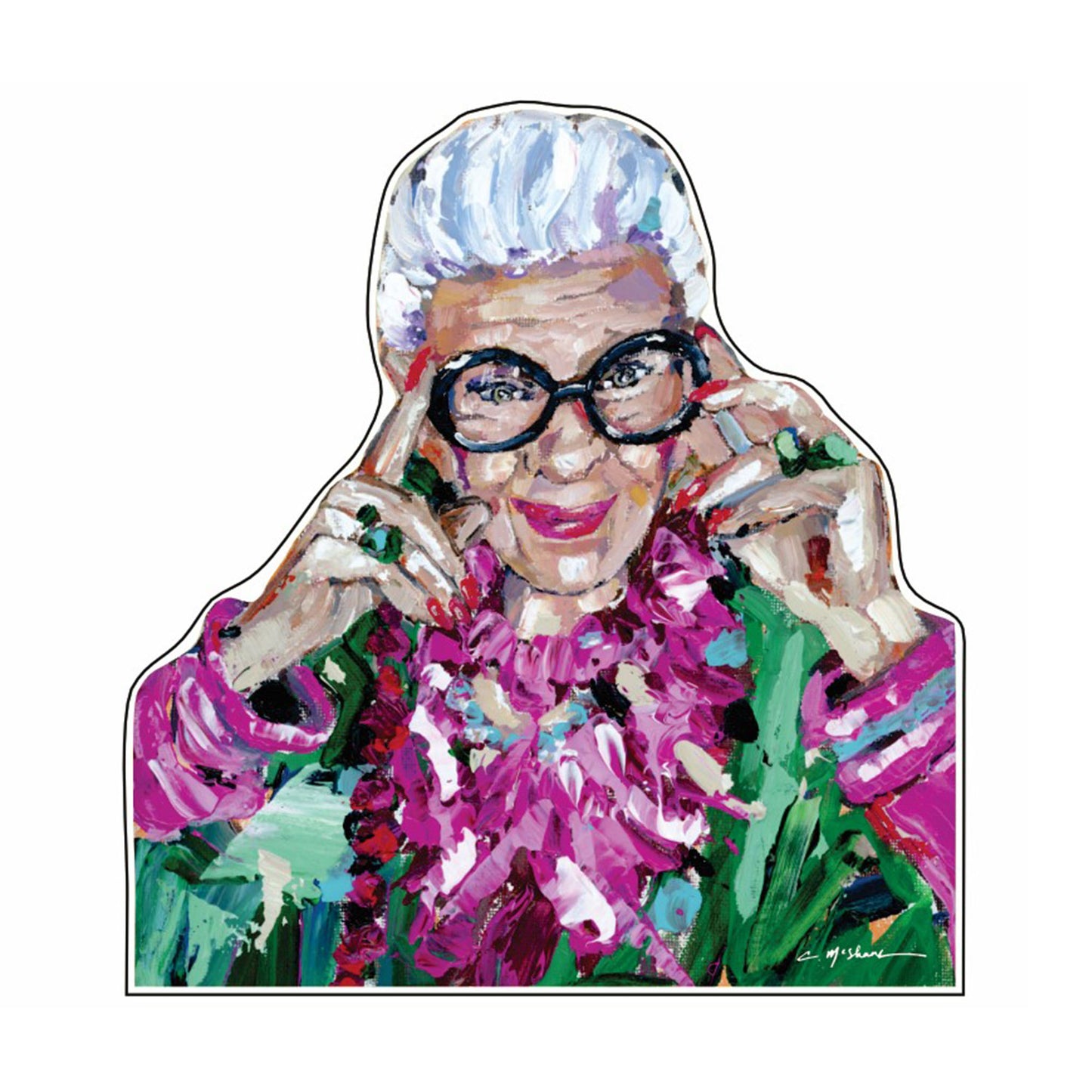 Iris Apfel | 0.75in. Acrylic Cutout | Case Bundle any 10+ (Pack of 1)