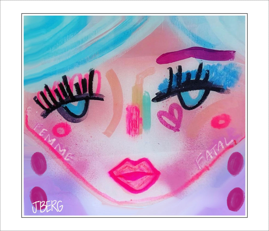 JBA-006 Femme Fatale Block | 0.75in. Acrylic Cutout 5x5 | Single