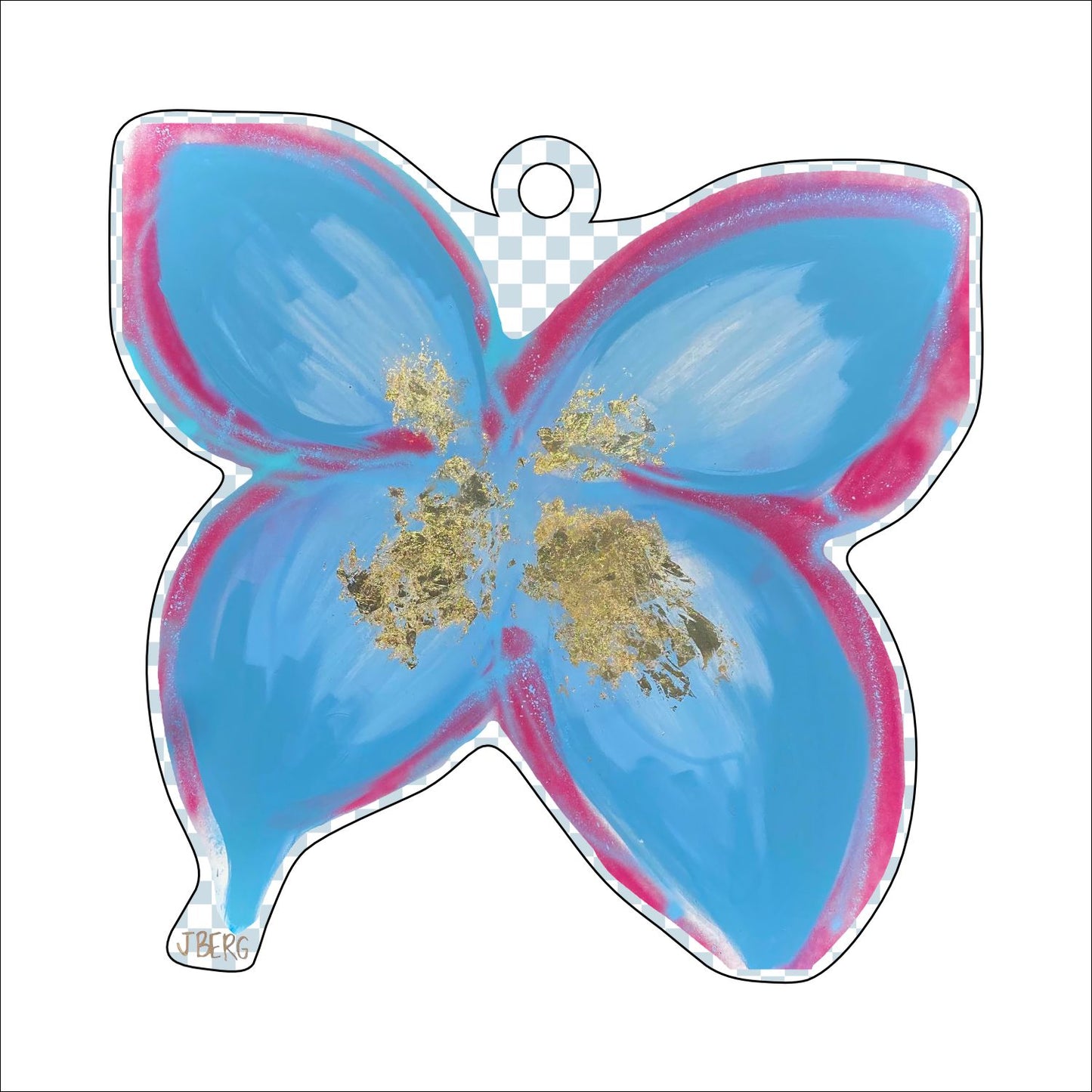 JBA-008 Butterfly Ornament | 0.25in. Acrylic Ornament | Single