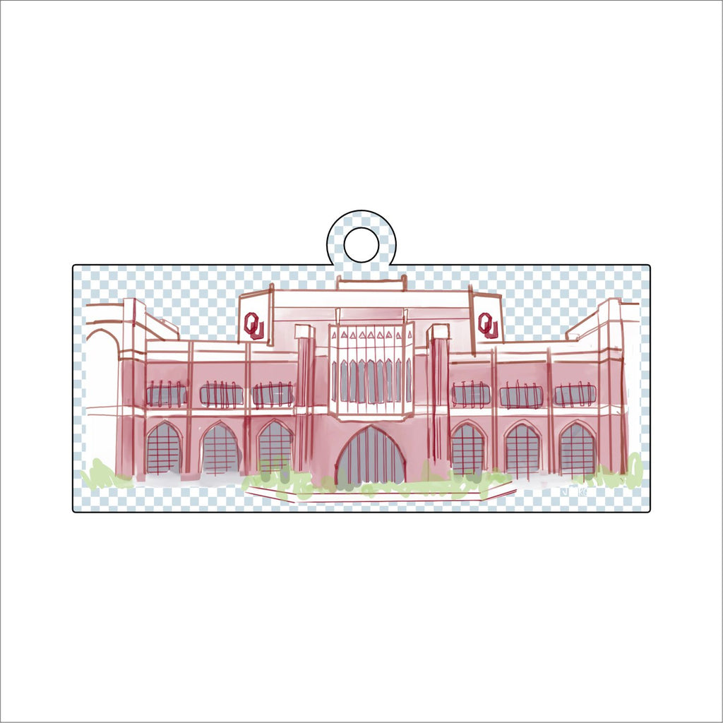 JBA-009 OU Stadium Ornament | 0.25in. Acrylic Ornament | Single