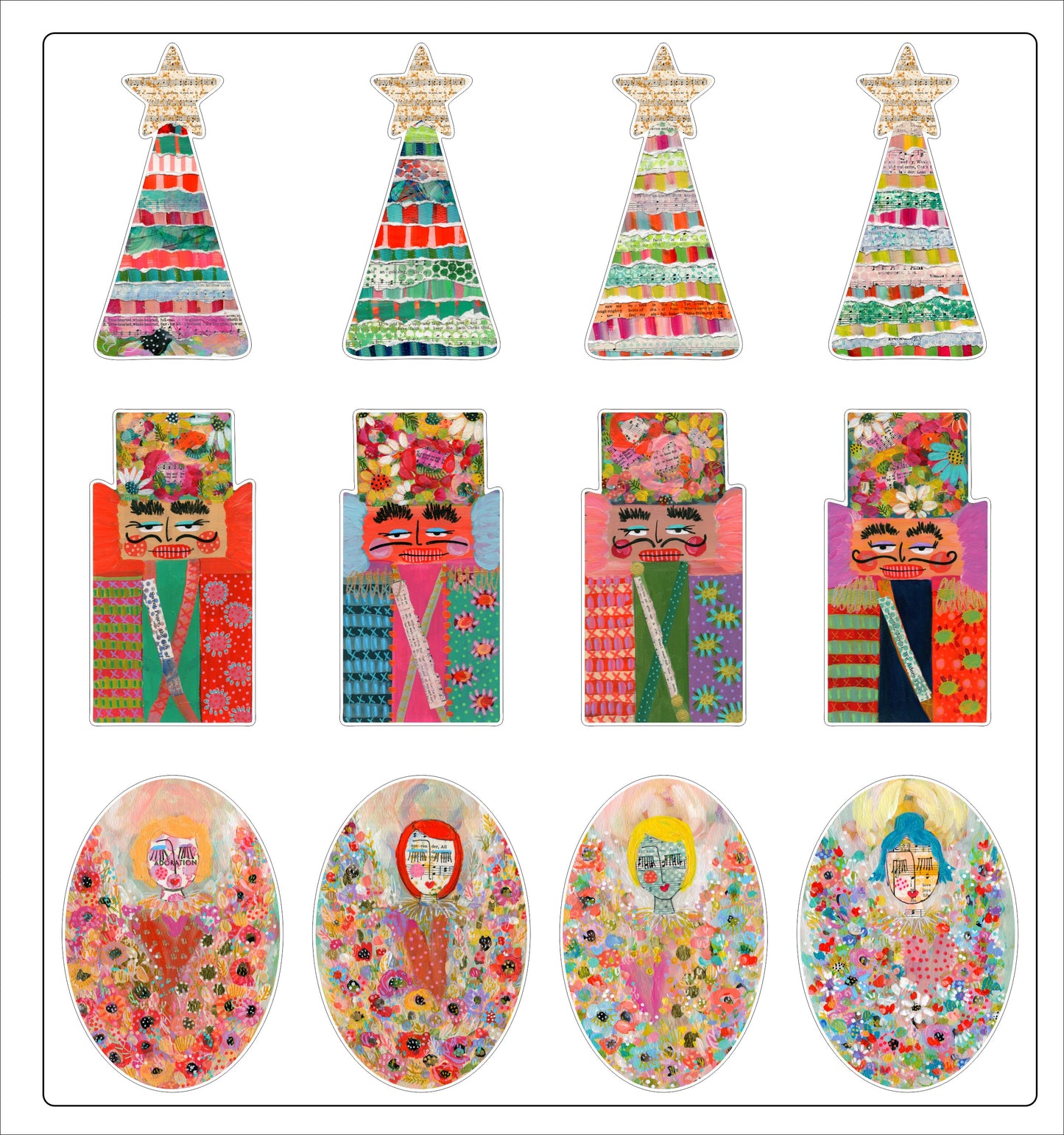 Christmas Stickers | Sticker Set | Case of 10 (Mix & Match)