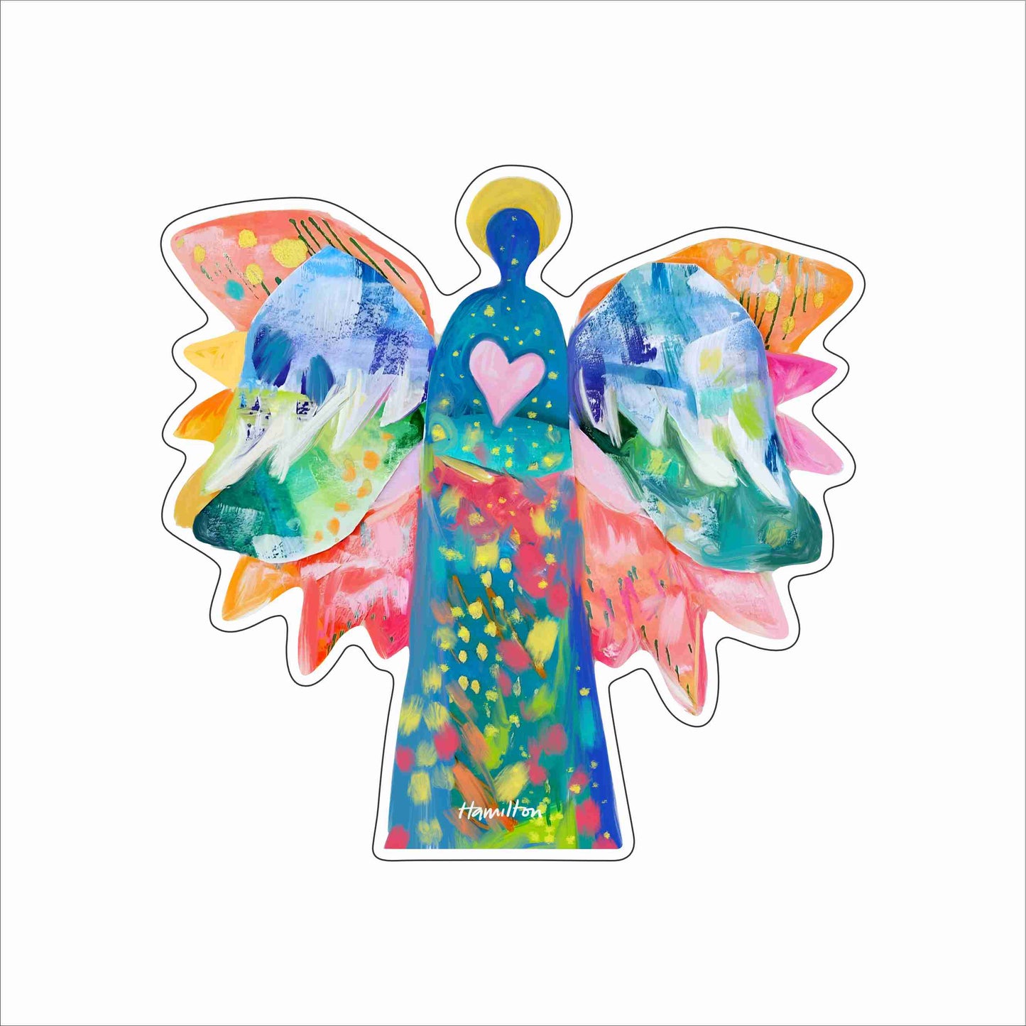JHA-001 Celebration Angel | 0.75Acrylic Contour