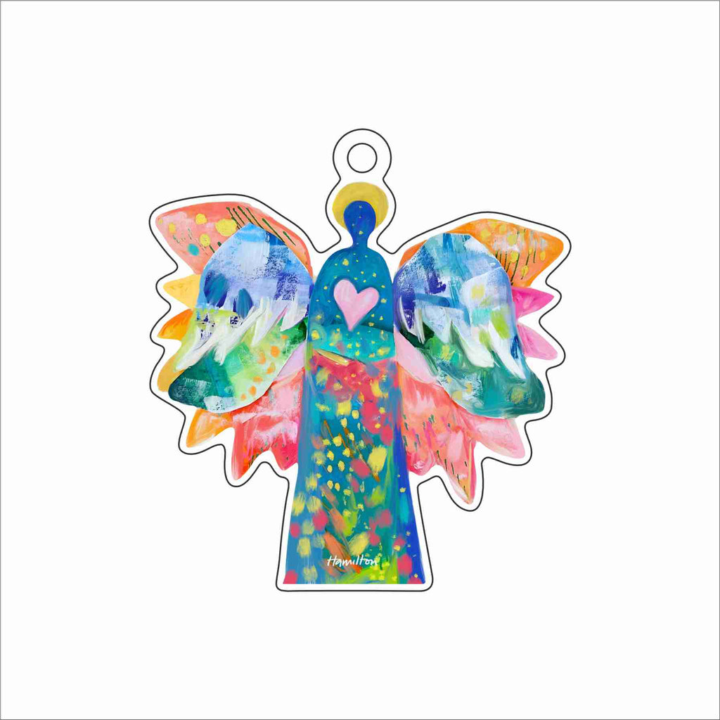 JHA-003 Celebration Angel Ornament | 0.25Acrylic Ornament
