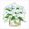 JHY-003 Blue Hydrangea Flower Pot Ornament | 0.25Acrylic Ornament