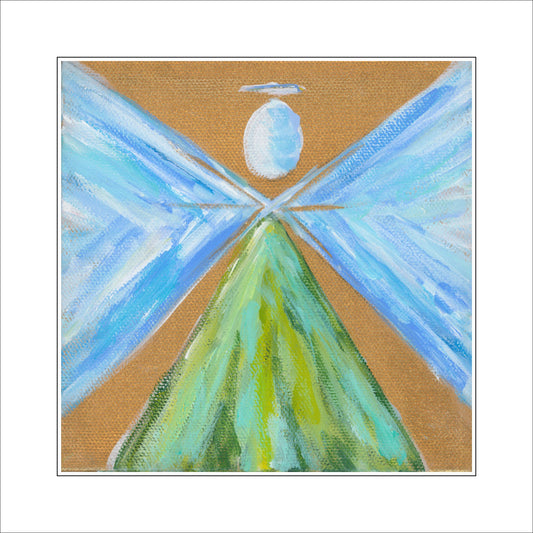 JMZ-004 Blue Angel | 0.75in. Acrylic Cutout 5.5x5.5 | Case (any 10+)