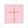 JMZ-007 Pink Cross Block | 0.75in. Acrylic Cutout 4x4 | Case (any 10+)