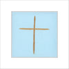 JMZ-008 Blue Cross Block | 0.75in. Acrylic Cutout 4x4 | Single