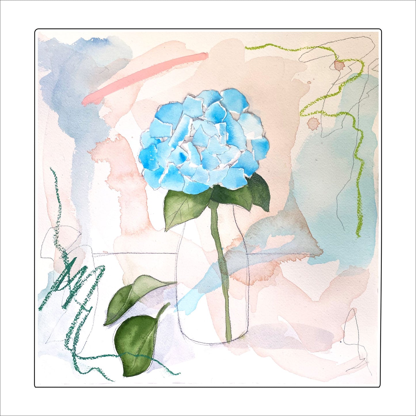 JNG-002 Hydrangea 01 | 0.75Acrylic Contour |
