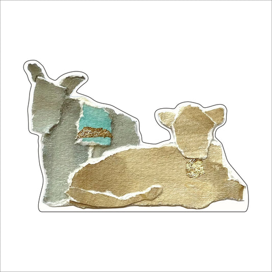 JOA-002 A Thrill of Hope - Cow | 0.75in. Acrylic Contour | Mix and  Match (any 10+)