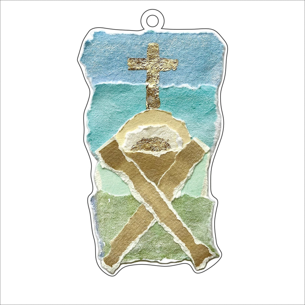 JOA-007 Cradle to the Cross | 0.25in. Acrylic Ornament | Dropship