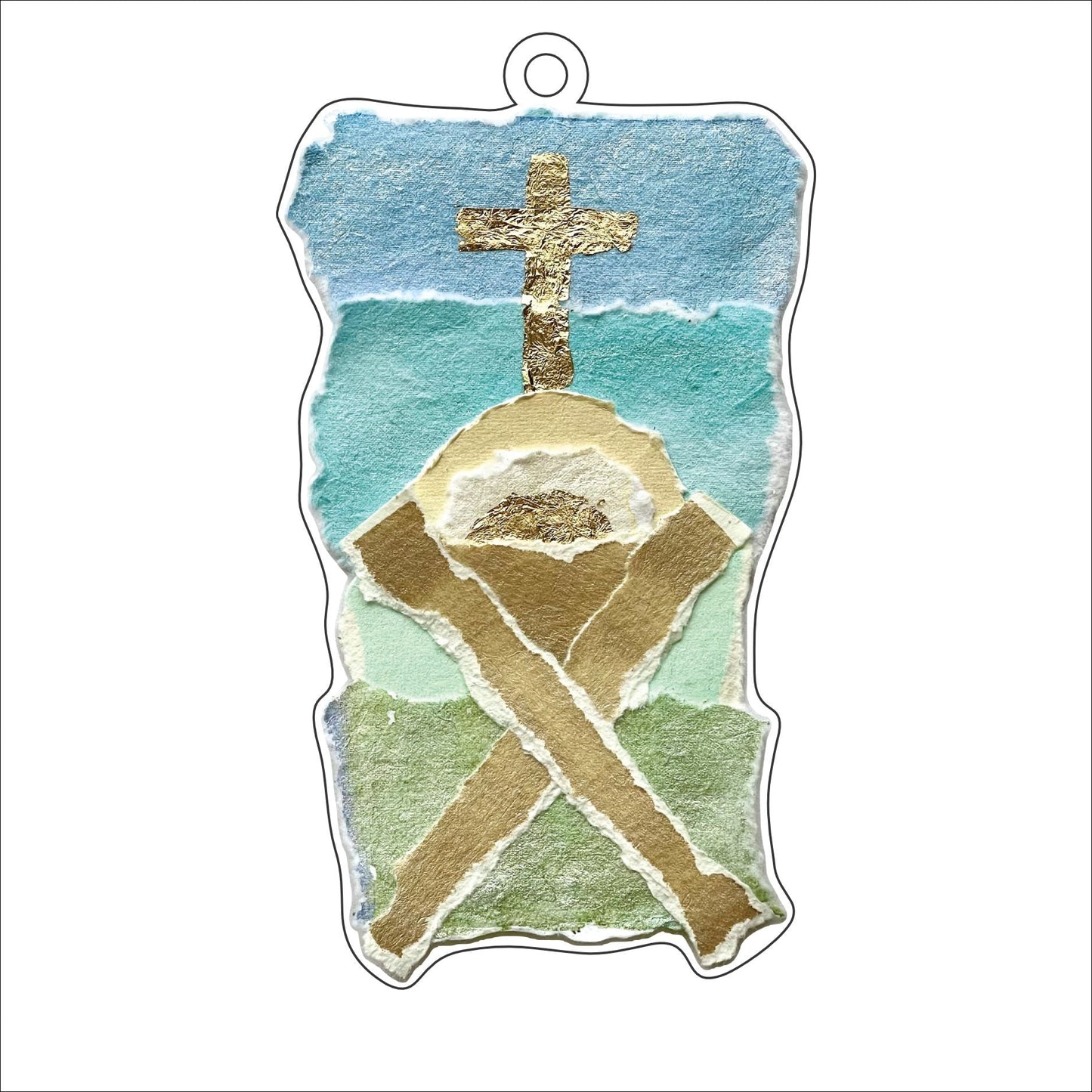 JOA-007 Cradle to the Cross | 0.25in. Acrylic Ornament | Dropship
