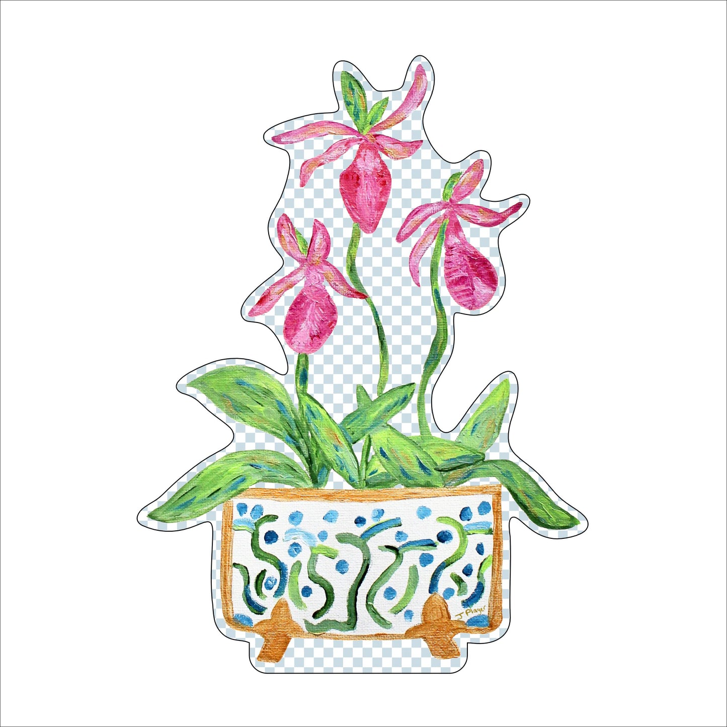 Lady Slippers | 0.75in. Acrylic Cutout |