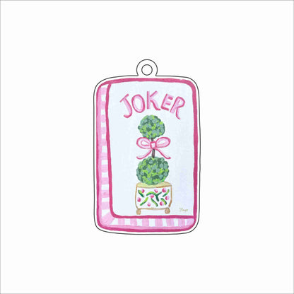 JPA-040 Pink Joker Ornament | 0.25Acrylic Ornament