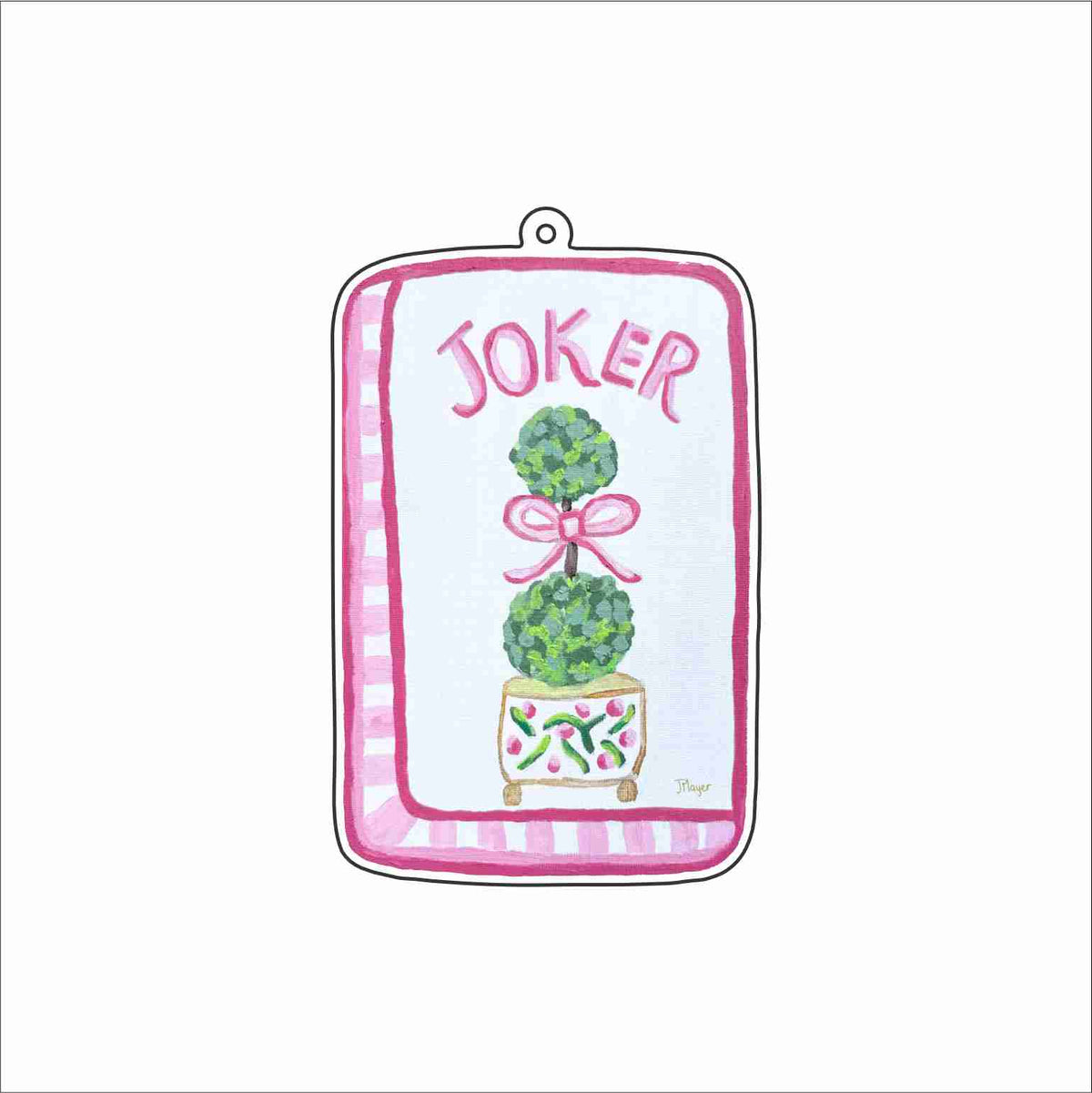 JPA-044 Pink Joker Keychain | 0.125Acrylic Keychain | Case of 4