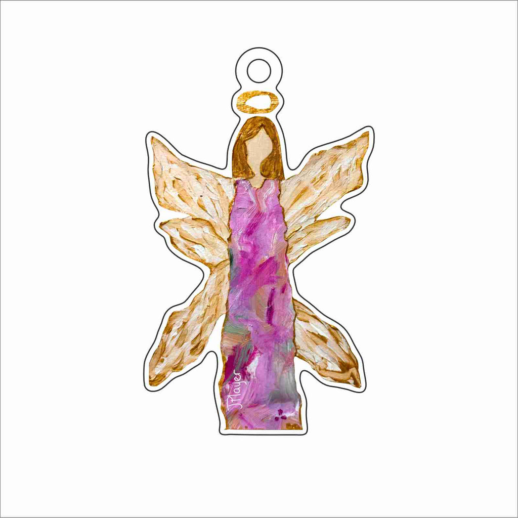 JPA-049 Pink Angel 2026 Ornament | 0.25Acrylic Ornament